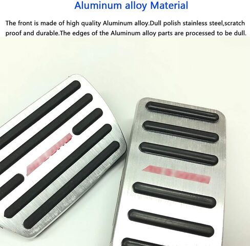 XITER No Drill Anti-Slip Aluminum Gas Brake Pedal Cover Foot Pedal Pads kit For Honda Accord 2013 2014 2015 2016 2017 (BLACK) in Kuwait