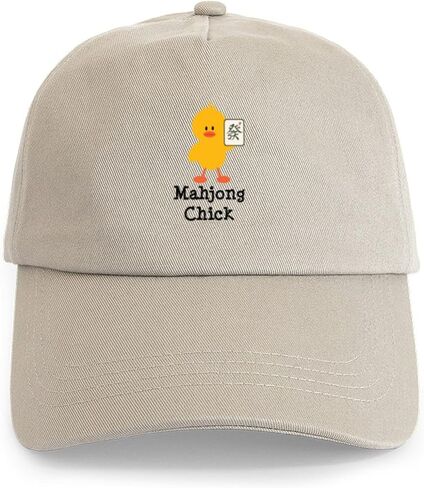 Cafepress Mahjong Chick Cap فريدة من نوعها قابلة للتعديل قبعة البيسبول القابلة للتعديل in Saudi Arabia