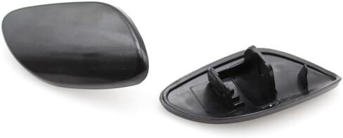 Front Bumper Headlight Washer Nozzle Jet Cover Cap for Volvo S80 2007 2008 2009 2010-2013 39870059 30655458 30655459 39870060(Black-Right) in Saudi Arabia