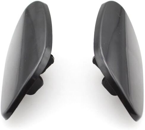 Front Bumper Headlight Washer Nozzle Jet Cover Cap for Volvo S80 2007 2008 2009 2010-2013 39870059 30655458 30655459 39870060(Black-Right) in Saudi Arabia
