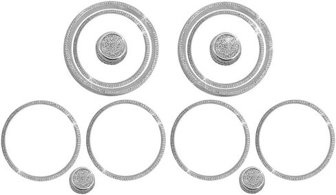 Car Air Condition Air Vent Outlet Ring Cover Trim Decoration for Mercedes-Benz W205 C GLC Class X253 C253 2015 2016 in Saudi Arabia