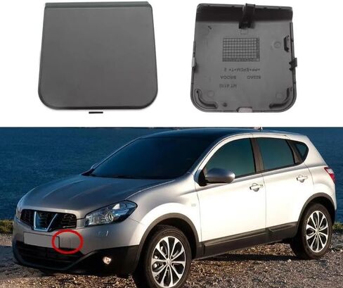 9.5 * 9CM Front Bumper Tow Hook Cover Trailer Cap for Nissan Qashqai Dualis J10 2010 2011 2012 2013 2014 622A0-BR00H 622A0BR00H in Saudi Arabia