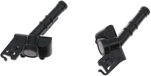 Front Bumper Headlight Washer Spray Nozzle Cylinder Jet Cover Cap for Volvo S40 C70 C30 V50 2007-2012 30698422 30698423(Black-lh) in Saudi Arabia