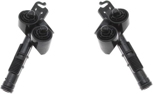 Front Bumper Headlight Washer Spray Nozzle Cylinder Jet Cover Cap for Volvo S40 C70 C30 V50 2007-2012 30698422 30698423(Black-lh) in Saudi Arabia