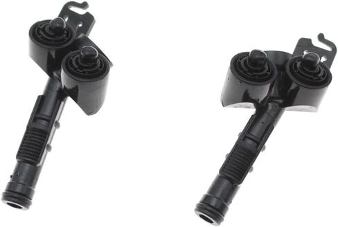 Front Bumper Headlight Washer Spray Nozzle Cylinder Jet Cover Cap for Volvo S40 C70 C30 V50 2007-2012 30698422 30698423(Black-lh) in Saudi Arabia
