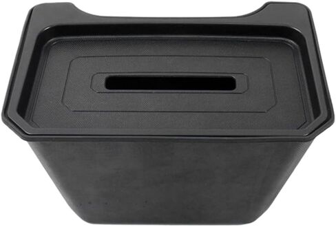 منظم صندوق تخزين المقعد الخلفي للسيارة لنموذج Tesla Y 19-23 Center Console Bins Backseate Trash CAN Darbage Bag تحت علبة المقعد (رمادي) in Saudi Arabia