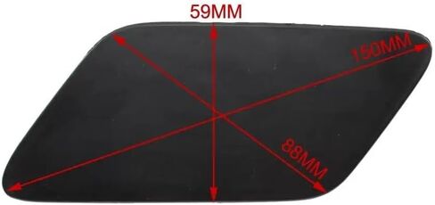 8V5955275B 8V5955276B Front Bumper Headlight Washer Spray Nozzle Jet Cover Cap for A-U-D-I A3 8V RS3 Sedan 2017 2018 2019 2020(Black-LH) in Saudi Arabia