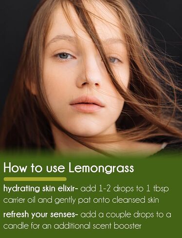Lemongrass Oils Oil - 32 Oz Oz (946 ml) زجاجة الألومنيوم مع غطاء المكونات - 100 ٪ من الزيت الأساسي النقي - GreenHealth in Kuwait