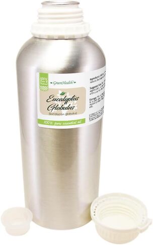 Lemongrass Oils Oil - 32 Oz Oz (946 ml) زجاجة الألومنيوم مع غطاء المكونات - 100 ٪ من الزيت الأساسي النقي - GreenHealth in Saudi Arabia