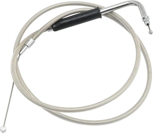 56579-02A Stainless Steel Throttle and Idle Cable Set, Replacement for Harley-Davidson FXST FLST 1996-UP, FLT 1996-2007, XL 1996-UP, Replaces 56579-02A in Saudi Arabia