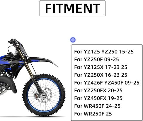 رافعات الفرامل القابض للدراجة الترابية ، رافعات الانفصال عن CNC قابلة للطي لـ YZ125 YZ250 15-25/YZ250F 09-25/YZ426F YZ450F 09-25/WR450F 24-25-Blue in Saudi Arabia