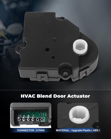 LUJUNTEC Blend Door Actuator Replaces 604-100 16124922 89018356 Air Door Actuator 2002-2006 for Cadillac for Escalade,2003-2006 for Cadillac for Escalade ESV,1996-2005 for Chevrolet for Astro in Saudi Arabia