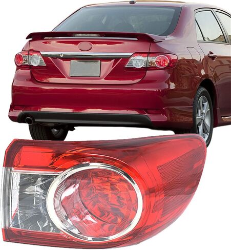 Passenger Side Rear Brake Tail Light Assembly Replacement for Toyota Corolla 2011-2013 Right Tail Lamp 8155002580 TO2805111 in Saudi Arabia