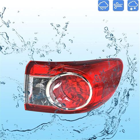 Passenger Side Rear Brake Tail Light Assembly Replacement for Toyota Corolla 2011-2013 Right Tail Lamp 8155002580 TO2805111 in Saudi Arabia