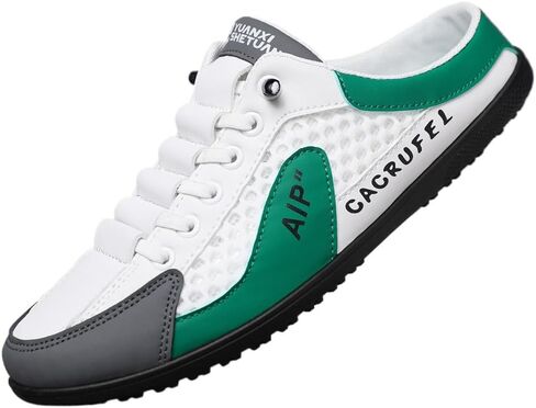 Ventilated Mesh Slip-on Half A Pack of Slippers, Casual Sports Household Men Shoes in Saudi Arabia