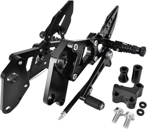 Motorcycle Adjustable Rear Set Foot Pegs Pedal Fit for KT-M RC390 RC 390 2014-2020 2021 2022 2023(Black 2022-2023) in Saudi Arabia