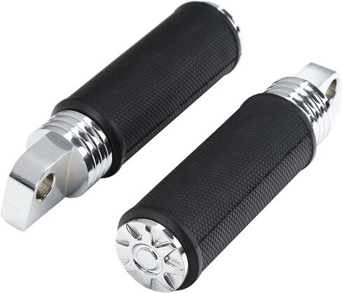 TCMT Motorcycle Foot Pegs Rest Pedal 10mm Male Mount Footrest Foot Pegs Fit For Harley Davidson Touring Street Glide Road King FLHR Sportster XL 883 XL1200 in Kuwait