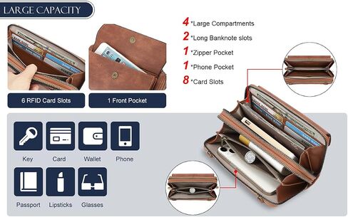 SENDEFN Small Crossbody Phone Purses for Women Vegan Leather Crossbody Bags Shoulder Handbags in Saudi Arabia