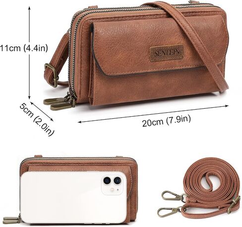 SENDEFN Small Crossbody Phone Purses for Women Vegan Leather Crossbody Bags Shoulder Handbags in Saudi Arabia