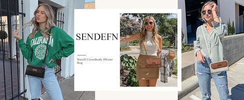 SENDEFN Small Crossbody Phone Purses for Women Vegan Leather Crossbody Bags Shoulder Handbags in Saudi Arabia