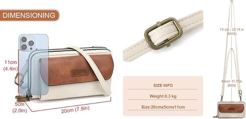 SENDEFN Small Crossbody Phone Purses for Women Vegan Leather Crossbody Bags Shoulder Handbags in Kuwait