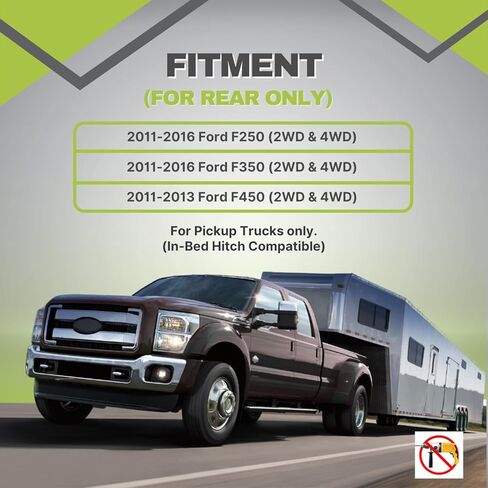 6,000 Lbs Rear Air Bags Suspension Kit with Onboard Air Compressor for 2011-2016 Ford F250 F350 and 2011-2013 Ford F450 Replaces Firestone 2597 Ride Rite Airbags for Trucks Rear Suspension in Kuwait