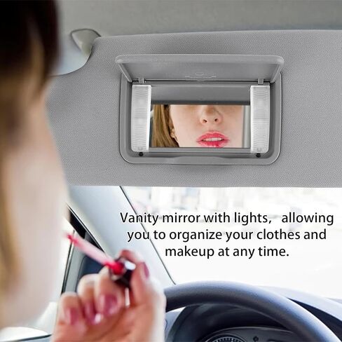 Sun Visor Driver Side for Honda Pilot 2017–2022, Front Left Side Sunvisor with Lighted Mirror, Gray Auto Sunshade Replacement for OE 83280-TG7-A12ZB in Saudi Arabia
