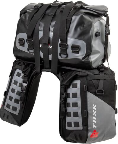 TUSK Highland x2 نظام الأمتعة راك مع متوسطة الجافة DUFFEL BAG درع حرارة قياسية لـ KTM 390 ADVENTURE 2020-2022 in Saudi Arabia