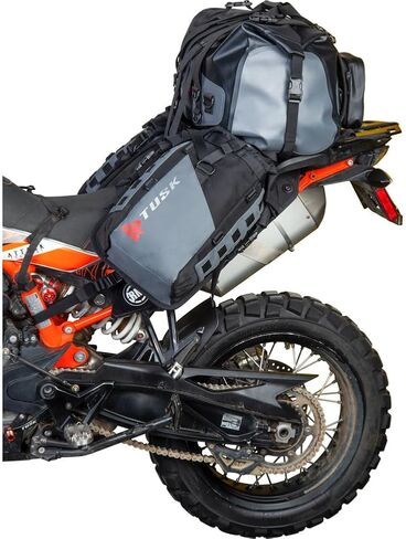 TUSK Highland x2 نظام الأمتعة راك مع متوسطة الجافة DUFFEL BAG درع حرارة قياسية لـ KTM 390 ADVENTURE 2020-2022 in Saudi Arabia