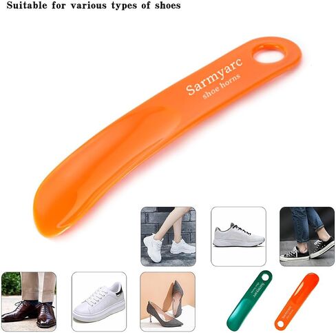 Shoe Horn,2 Pack Plastic Shoe Horns, 10.3 Inches - Shoe Horns for Men, Women,Seniors& Kids Portable for Travel Use in Saudi Arabia