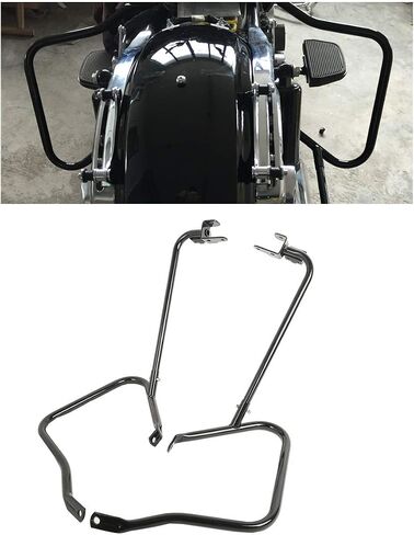 TCT-Motorparts Saddlebag Bracket Bar Bar Support Pare For Harley Road King Flhr Street Glide Flhx Special flhxs Ultra Limited Flhtk Cvo Flhtkse 2014-2023 14-Later FLH ، FLHR ، FLHRC ، FLHTCU in Saudi Arabia