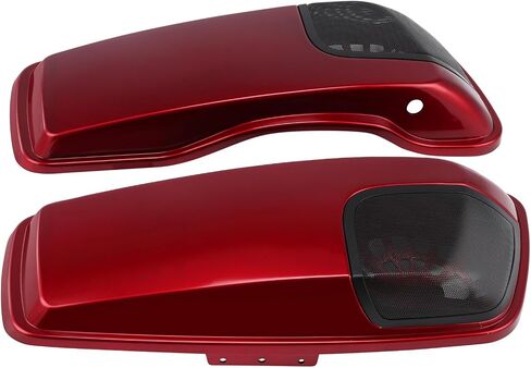 HR3 For Velocity Red Sunglo, 5"x7" Saddlebag Speaker Lids w/Grills Compatible with 2014-later Harley Touring Road Glide, Street Glide, Ultra Limited, Electra Glide Standard in Saudi Arabia