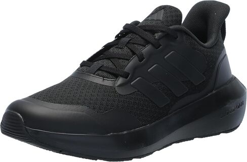 حذاء رياضي Adidas Fortarun 2.0، أسود/أسود/رمادي، مقاس 6 US للأطفال الكبار in Saudi Arabia