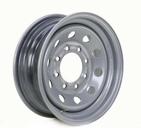 مجموعة عجلات إطار المقطورة ST175/80R13 8 طبقات D 97M 5 عروة على حافة PCD بيضاء مقاس 4.5 بوصة، مجموعة 2 in Kuwait