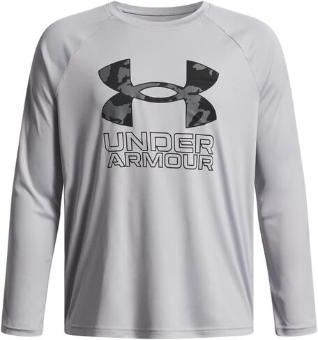 Under Armour Boys' Tech Big Logo Long Sleeve T-Shirt in Saudi Arabia