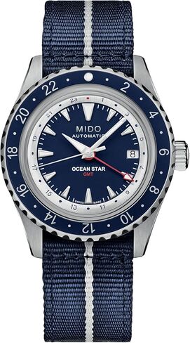 MIDO Ocean Star GMT - Swiss Automatic Watch for Men - Black Dial - Case 44mm - M0266291705100 in Kuwait