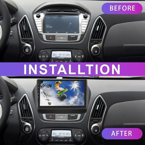 SIXTOP [8-Core 2+64G] Android Car Stereo for Hyundai Tucson IX35 2010-2015 with Carplay Android Auto 59 Theme 10.1 inch Touch Screen Bluetooth 5.0 FM/RDS Network Radio DSP 32EQ AI Voice GPS in Kuwait