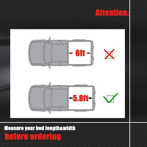 Soft Roll Up Truck Bed Tonneau Cover Compatible with 2020-2022 Silverado/Sierra 2500/3500HD Bed Covers for Trucks 6.6L V8 Diesel/Gas Cab Pickup 4-Door Black 6.8ft Bed SRCG2068 in Saudi Arabia