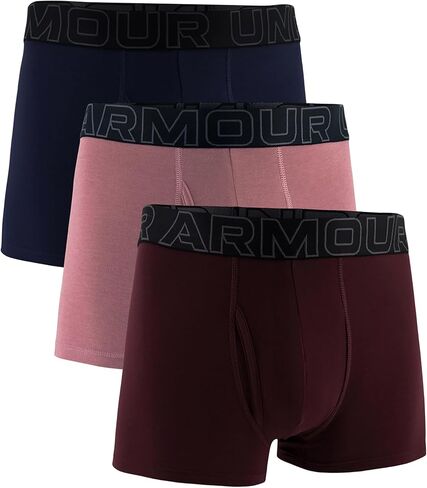 Under Under Men Men UA Performance Cotton-Solid 3 في 3pk ، Maroon Mist in Saudi Arabia