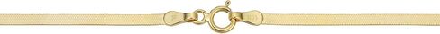 Kooljewelry 10K Gold Gold 2.2 مم قلادة سلسلة متعرجة (16 ، 18 ، 20 ، 22 ، 24 ، 30 أو 36 بوصة) in Saudi Arabia
