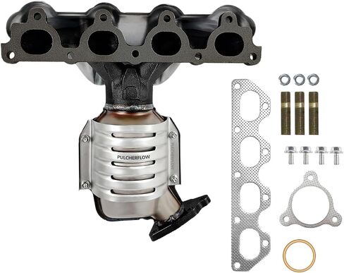 Front & Rear Catalytic Converter Compatible with 2006 2007 2008 2009 2010 2011 Honda Civic Hybrid 1.3L l4 Catalytic Convertor High Performance (EPA Compliant) in Kuwait
