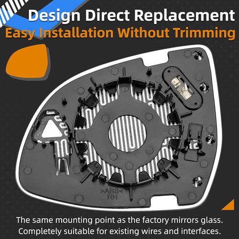Passenger Side Mirror Replacement for BMW X3 F25 G01 G08/X4 F26 G02 2015-2024, X5 F15 G05 2014-2024, X6 F16 G06 2015-2024 - Right Side Mirror Glass, Rear View Mirrors Glass with Power Heated in Saudi Arabia