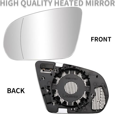 Passenger Side Mirror Replacement for Mercedes Benz C Class W205 2015-2021 E Class W213 2016-2021 S Class W222 2014-2021 GLC W253 2016-2021 - Right Side Rear View Mirrors Glass with Heated in Saudi Arabia