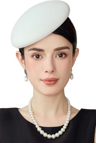BABEYOND Fascinators Hats for Women - Tea Party British Felt Derby Ladies Church 1950s Pillbox Hat for Bridal Wedding Party in Kuwait