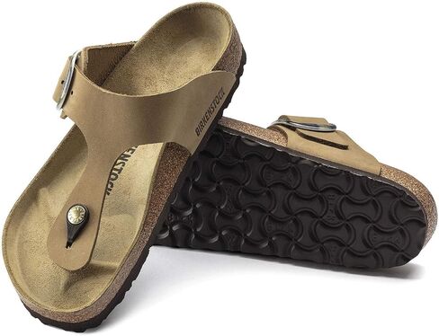صندل Gizeh نسائي من Birkenstock بإبزيم كبير، أسود، 7-7.5 متوسط ​​أمريكي in Saudi Arabia