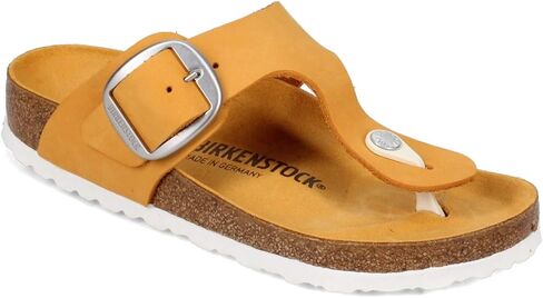 صندل Gizeh نسائي من Birkenstock بإبزيم كبير، أسود، 7-7.5 متوسط ​​أمريكي in Saudi Arabia