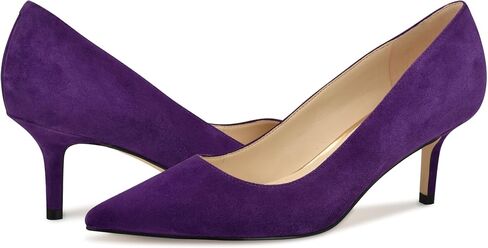 Nine West Women's Arlene Pump, Dark Purple Suede 502, 8 in Saudi Arabia
