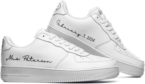 Bride and Groom Matching Sneakers for Wedding Day, Custom Bride Sneakers Groom Sneakers Matching for Wedding, Honey Moon Husband and Wife Personalized Bridal Shoes in Saudi Arabia