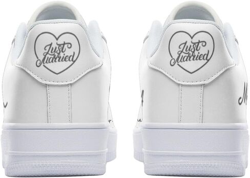 Bride and Groom Matching Sneakers for Wedding Day, Custom Bride Sneakers Groom Sneakers Matching for Wedding, Honey Moon Husband and Wife Personalized Bridal Shoes in Saudi Arabia