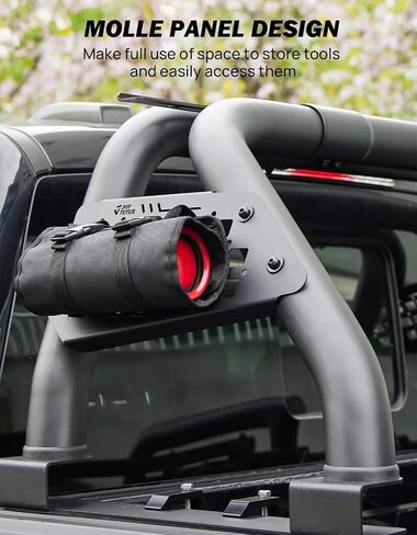 JOYTUTUS Roll Bar with Cargo Basket for Full-Size Truck, Extendable Chase Rack Pickup Sports Bar Compatible with F150, F250, F350, Silverado, Sierra, Ram in Saudi Arabia
